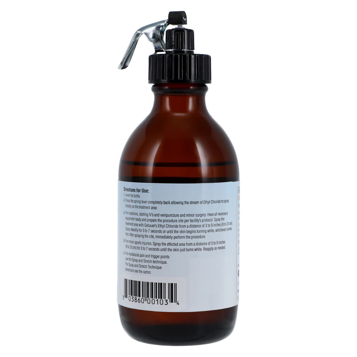 Gebauer Ethyl Chloride Topical Spray, Medium Stream, Glass Bottle, 3.9 oz thumbnail 5