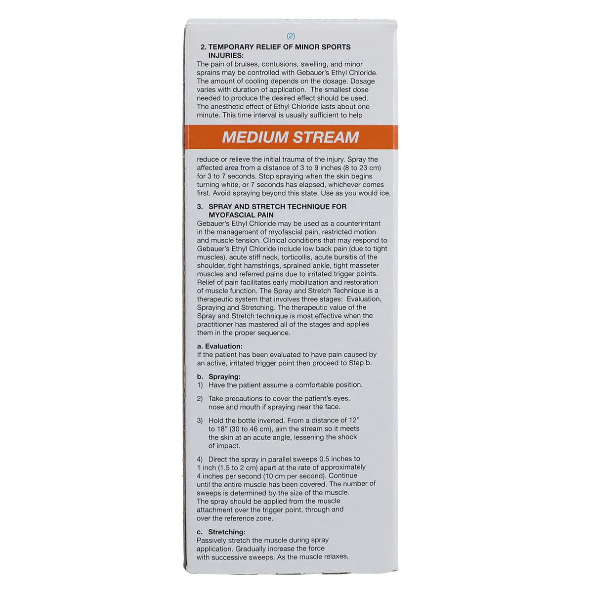 Gebauer Ethyl Chloride Topical Spray, Medium Stream, 3.9 oz Glass Bottle, 4/Package thumbnail 6