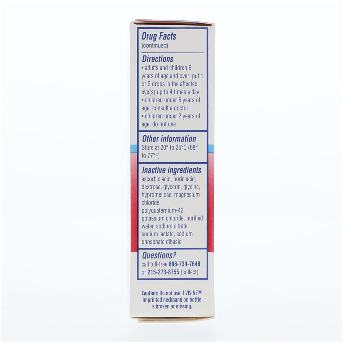 Visine Red Eye Hydrating Comfort Drops, 0.5 oz/Bottle thumbnail 3