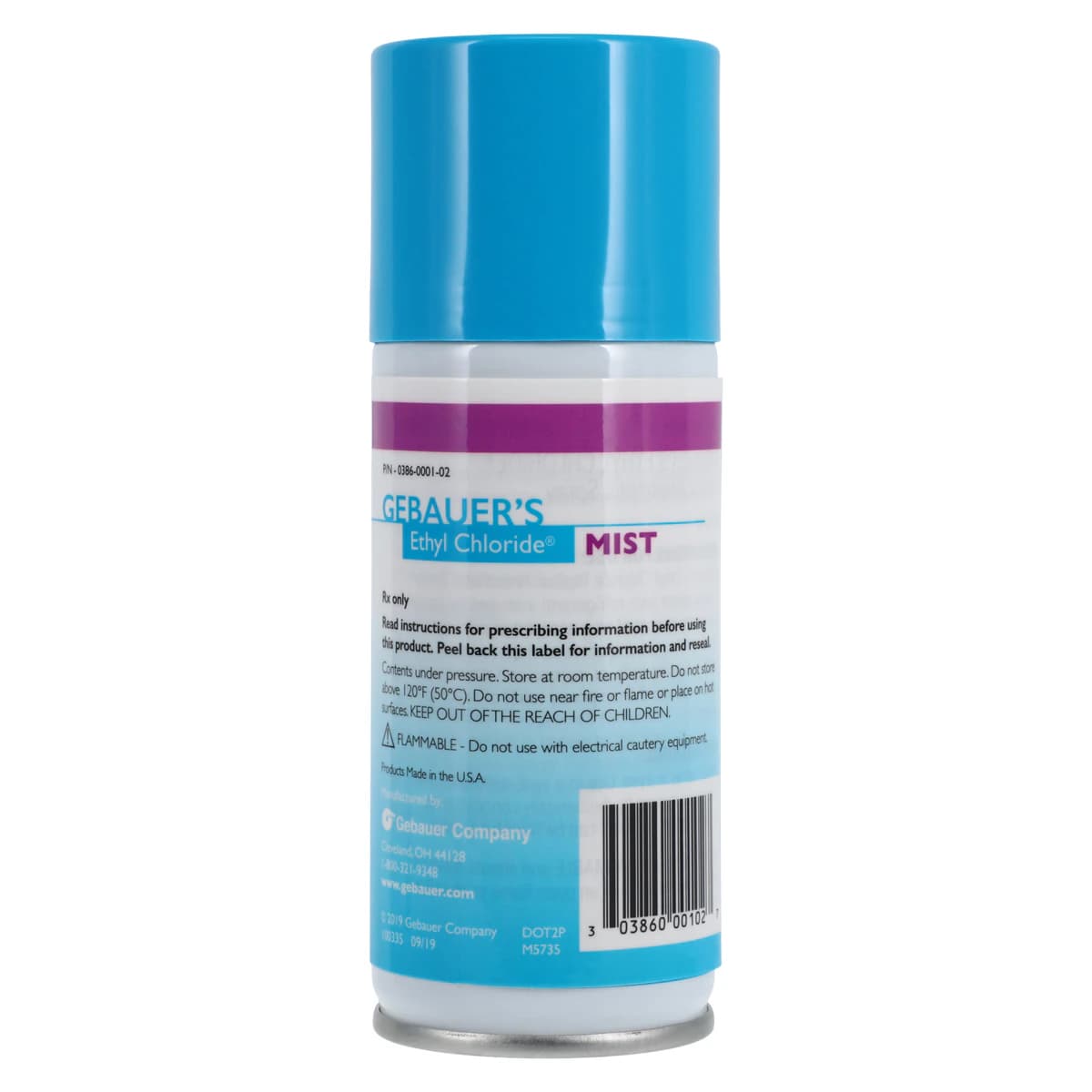 Gebauer Ethyl Chloride Mist Spray Can, Topical Anesthetic, 3.9 oz, 4/Package thumbnail 2