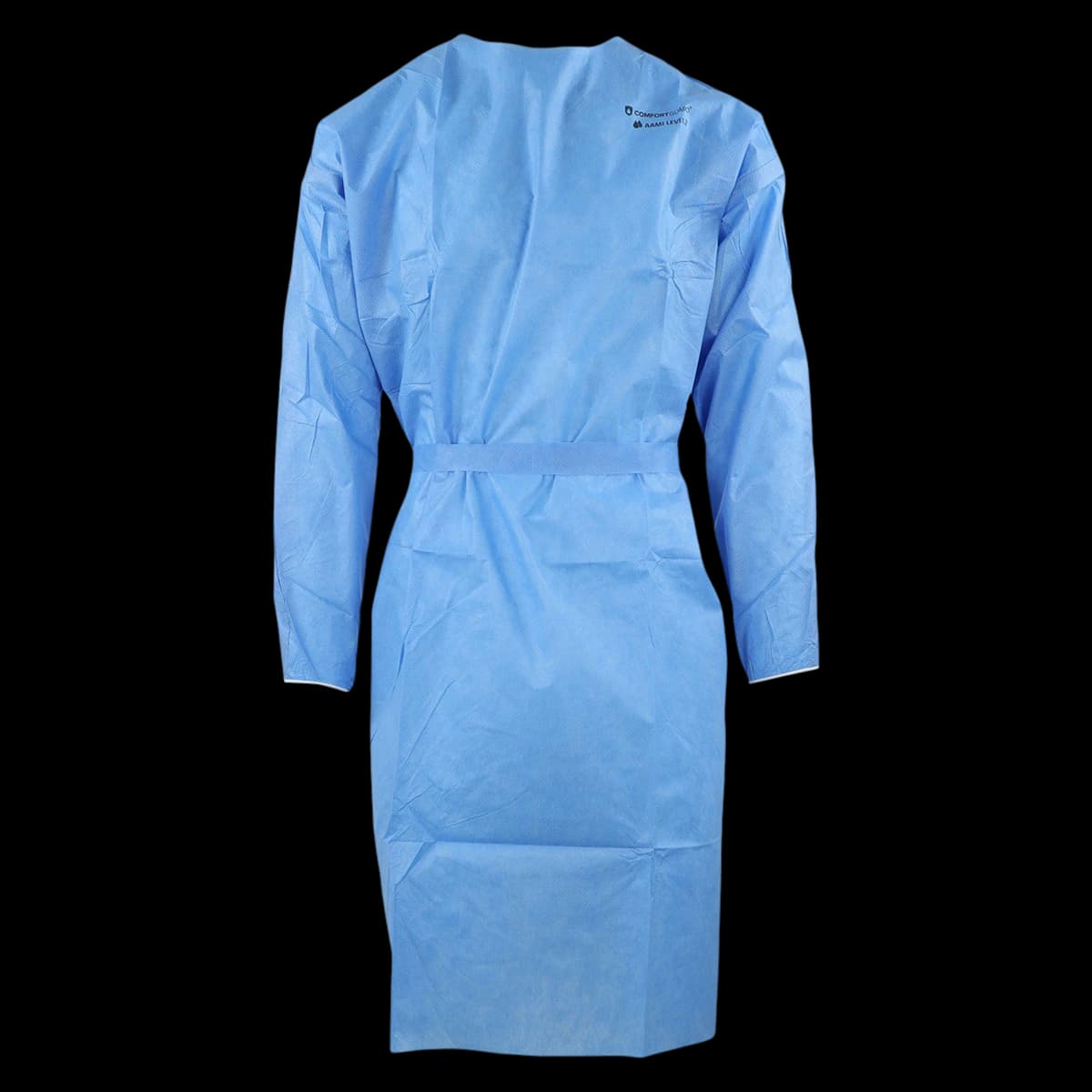 ComfortGuard Disposable Isolation Gown, AAMI Level 2, SMS, Large, Blue, Knee Length, Non-Sterile, 10/Bag - Iso Gown SMS Blue AAMI LVL 2 - Image 1
