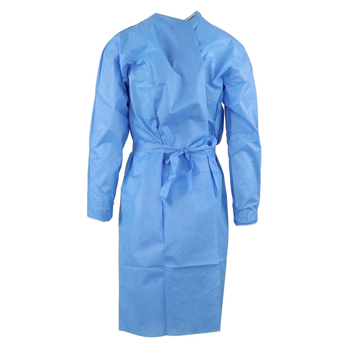 ComfortGuard Disposable Isolation Gown, AAMI Level 2, SMS, X-Large, Blue, Knee Length, Non-Sterile, 10/Bag thumbnail 3