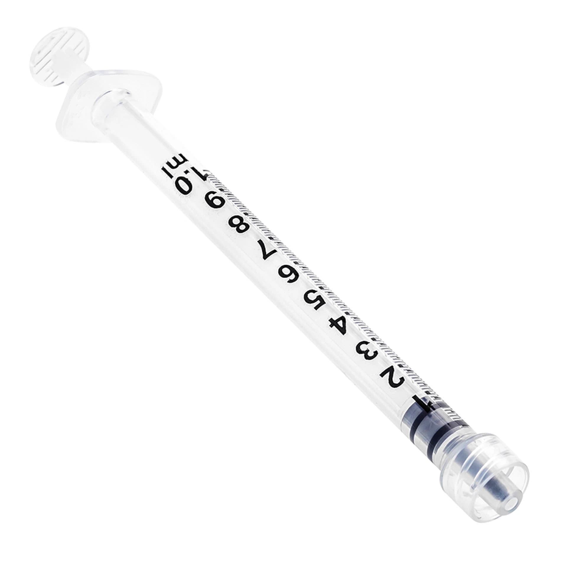 Sol-Millennium Medical Inc Syringe w/o Needle, Luer Lock, 1cc, Low Dead Space, Latex-Free, 100/Box thumbnail 2