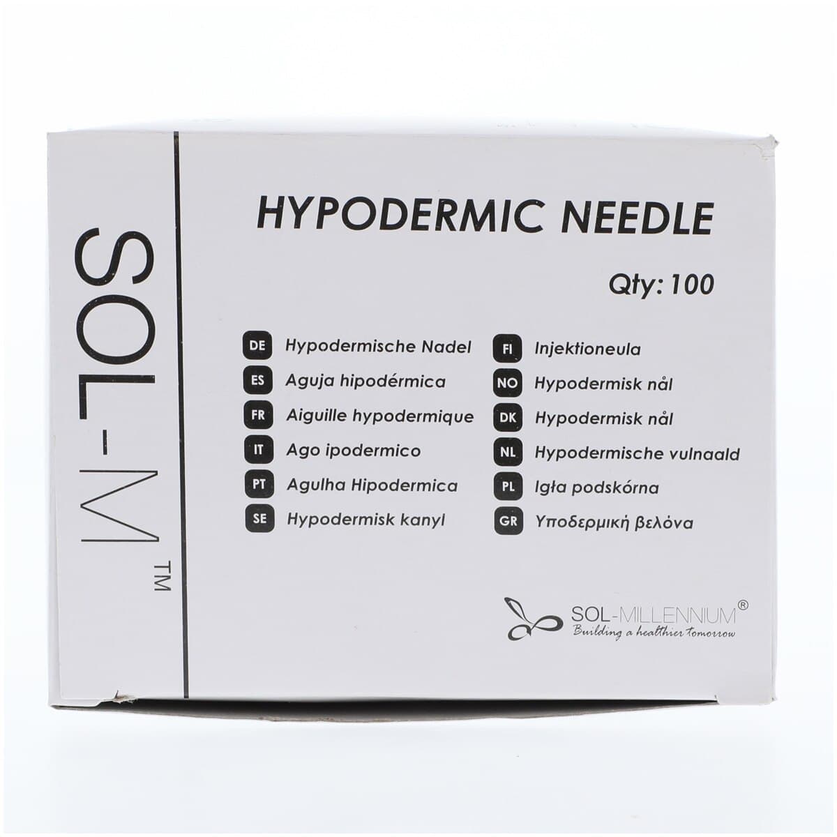 Sol-Millennium Hypodermic Needle, 25G x 1-1/2", Conventional Triple Bevel, 100/Box thumbnail 11