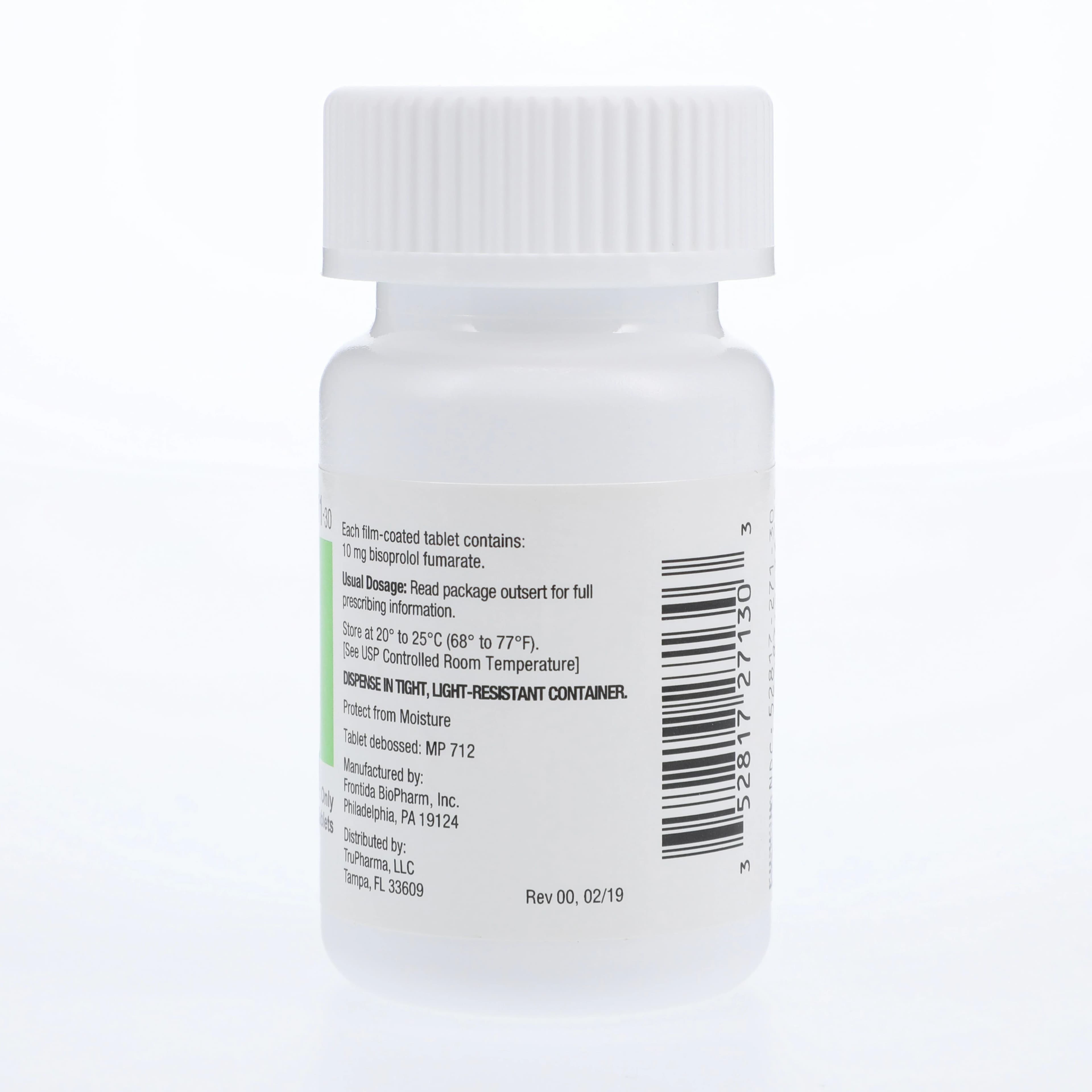 Bisoprolol Fumarate Tablets 10 mg, 30 Tablets per Bottle thumbnail 2