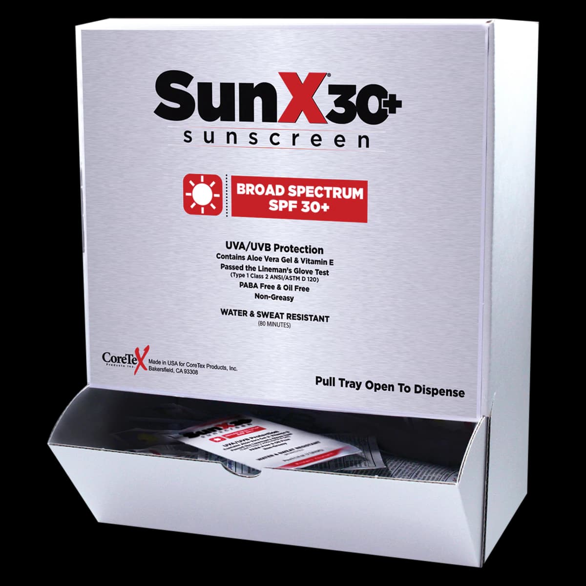 SunX30 Sunscreen Lotion Packet, Water Resistant, 50/Box - SunX30 Sunscreen Lotion Packet - Image 1