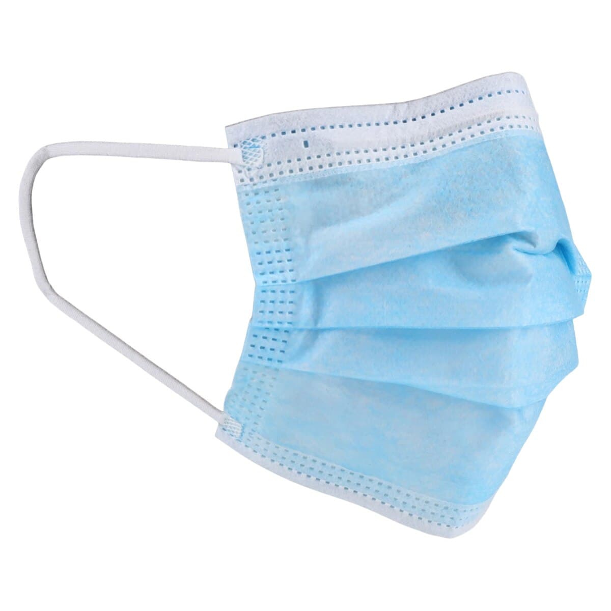 Dynarex Face Mask Youth with Ear Loop, Blue, Disposable, Non-ASTM Rated, Latex-Free, 50/Box thumbnail 3