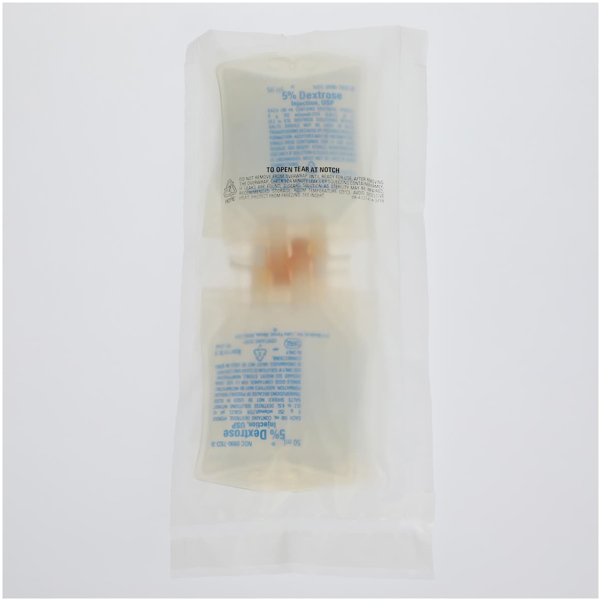 MED Trinity 5% Dextrose in Water IV Solution, 50mL Bag, DEHP-Free, 80/Case thumbnail 2