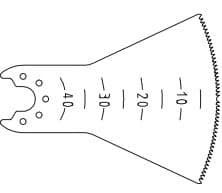 MicroChoice Sternotomy Blade, Stainless Steel, Sterile, 50x24x0.4mm - MicroChoice Sternotomy Blade - Image 1