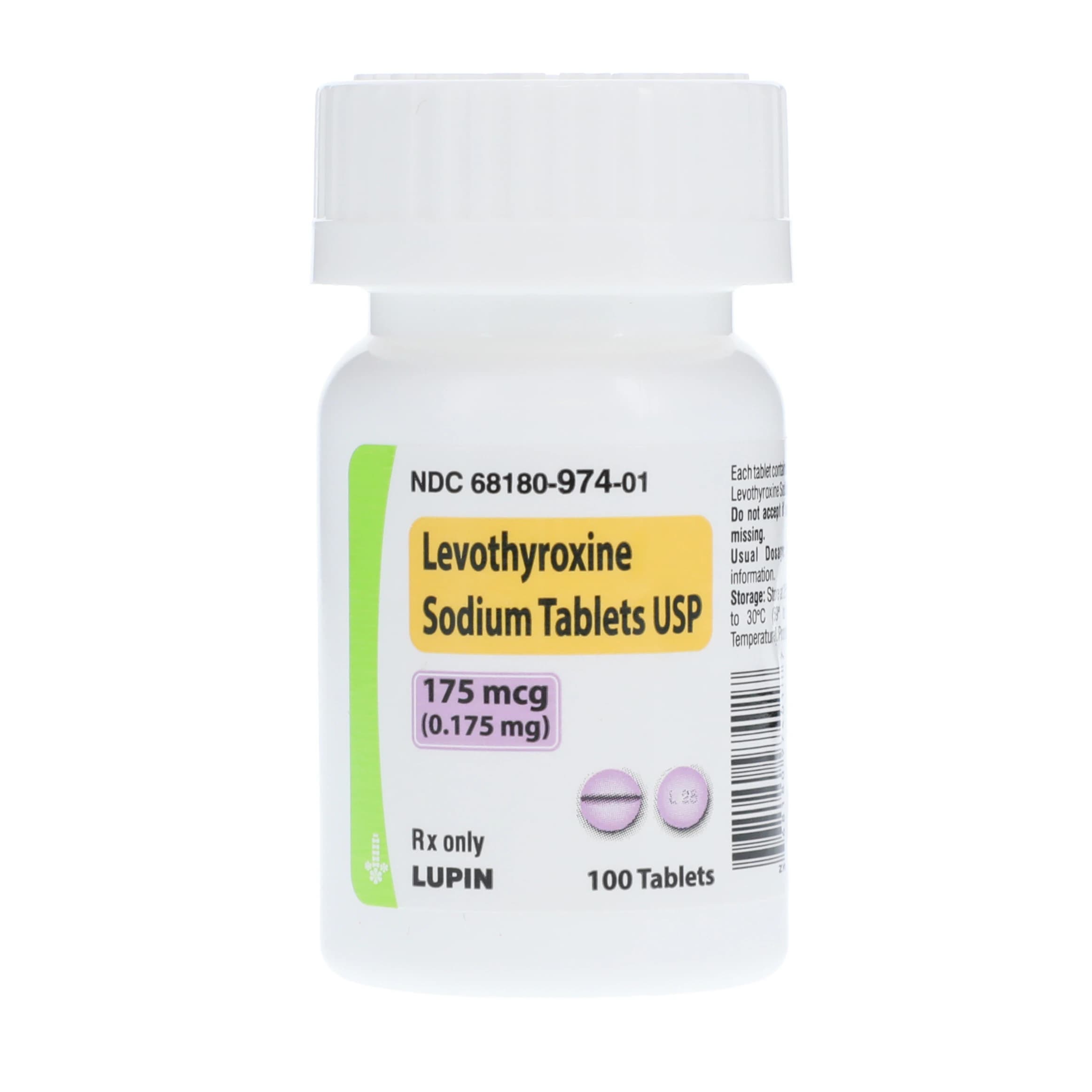 Levothyroxine Sodium Tablets, 175 mcg, 100/Bottle - Levothyroxine Sodium Tablets - Image 1