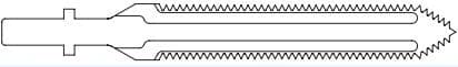 Stryker Reciprocator Blade Replacement, 12.5x76x0.9mm, Each - Stryker Reciprocator Blade Rep - Image 1