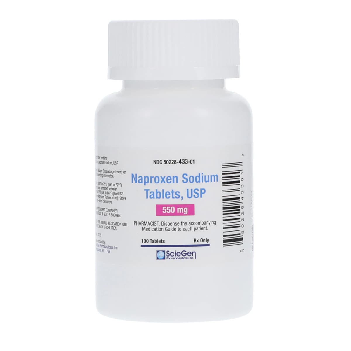 Naproxen Sodium Tablets, 550mg, 100/Bottle - Naproxen Sodium Tablets - Image 1