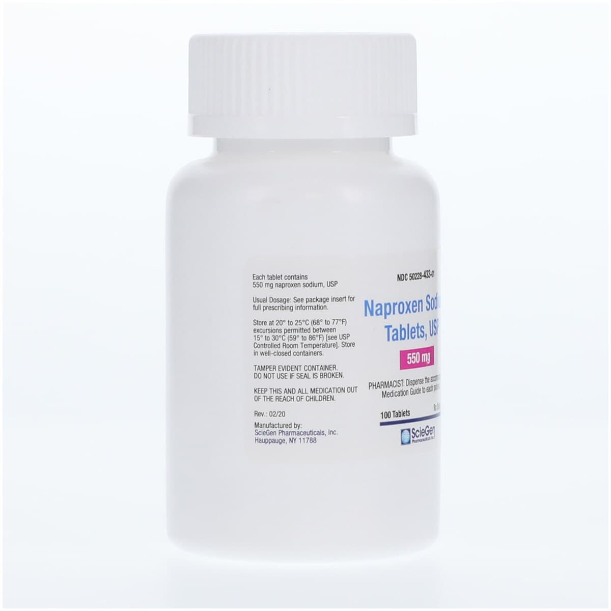 Naproxen Sodium Tablets, 550mg, 100/Bottle thumbnail 2