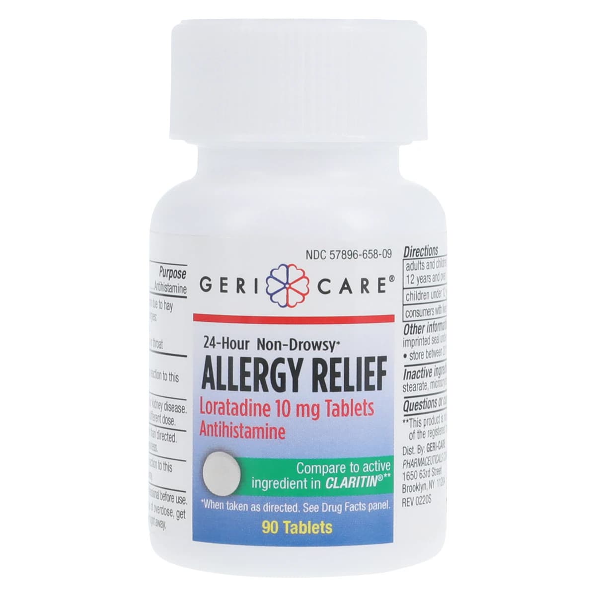 Geri-Care Loratadine Tablets, 10mg, 90/Bottle - Loratadine Tablets - Image 1