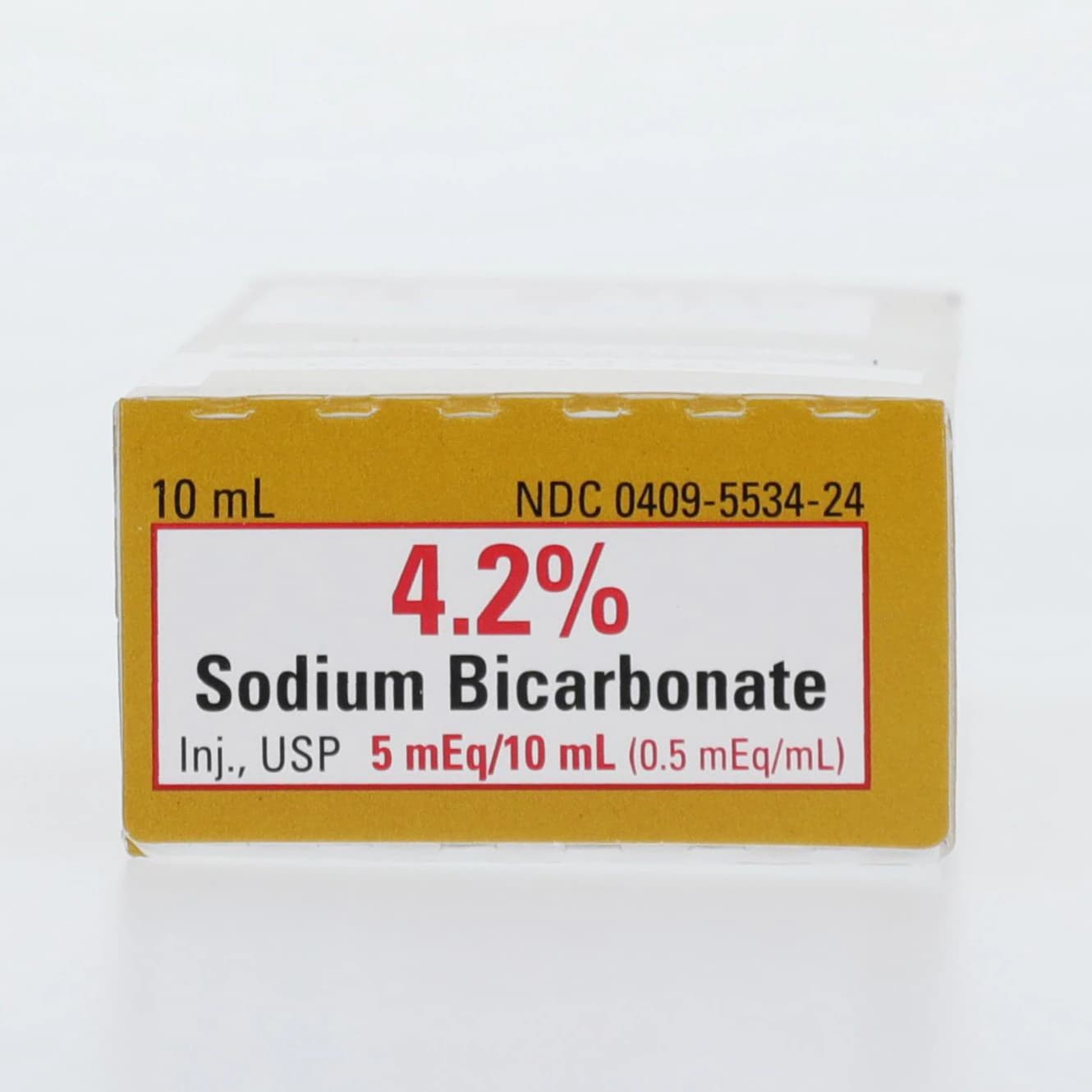 Sodium Bicarbonate Injection 4.2% Abboject Lifeshield Syringe, 10 mL Each thumbnail 5