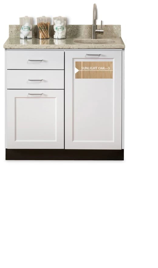 Clinton Industries Base Cabinet, 36" Sunlight Oak - Cabinet Base 36" Sunlight Oak - Image 1