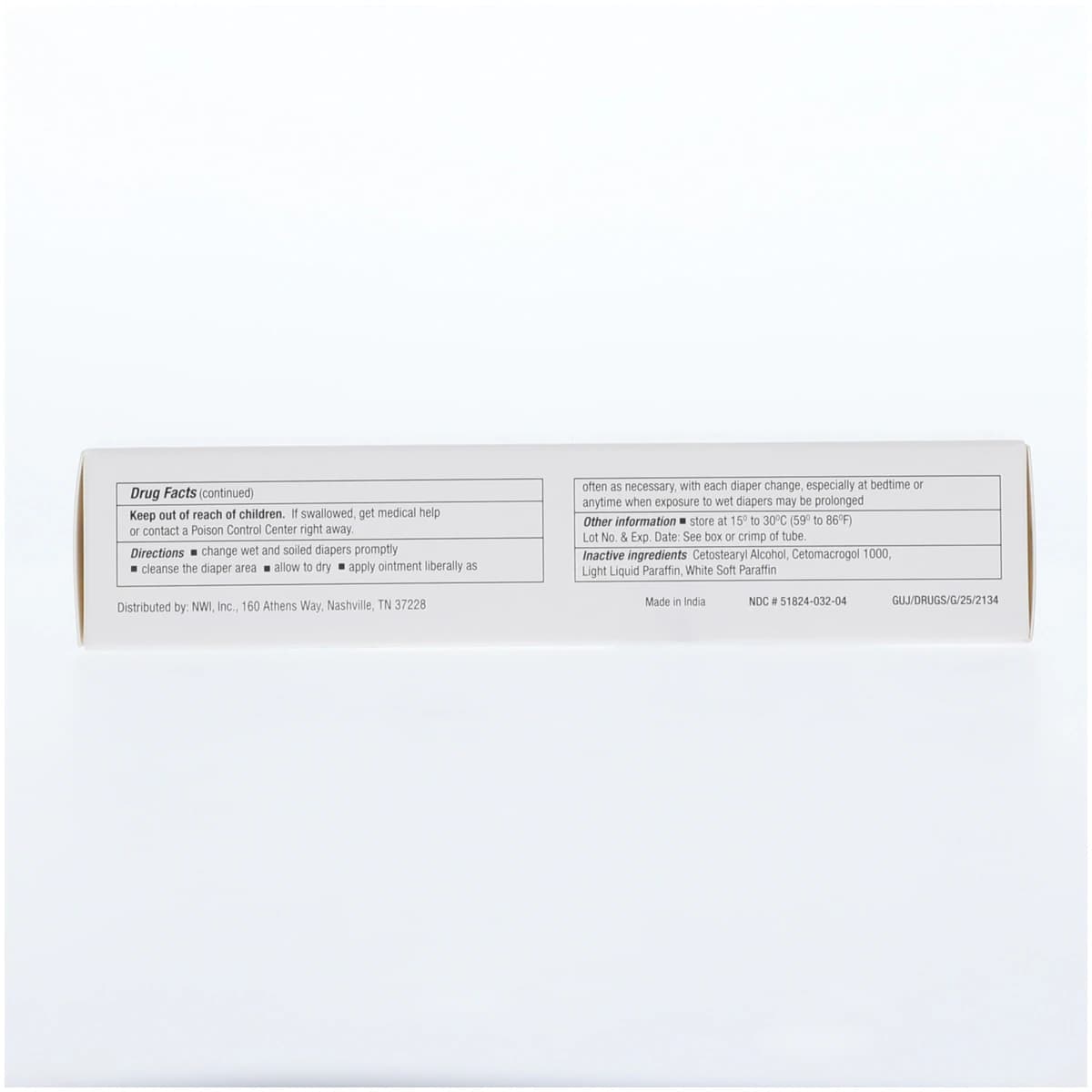 CareAll Zinc Oxide Ointment, 20%, 2 oz Tube thumbnail 2