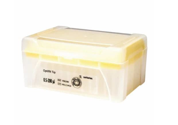 Biohit Optifit Pipette Tips, 0.5-200 µL, 5.1 cm, Non-Sterile, Autoclavable, Racked, 960/Pk - Tips Pipet Optifit Non-filter - Image 1
