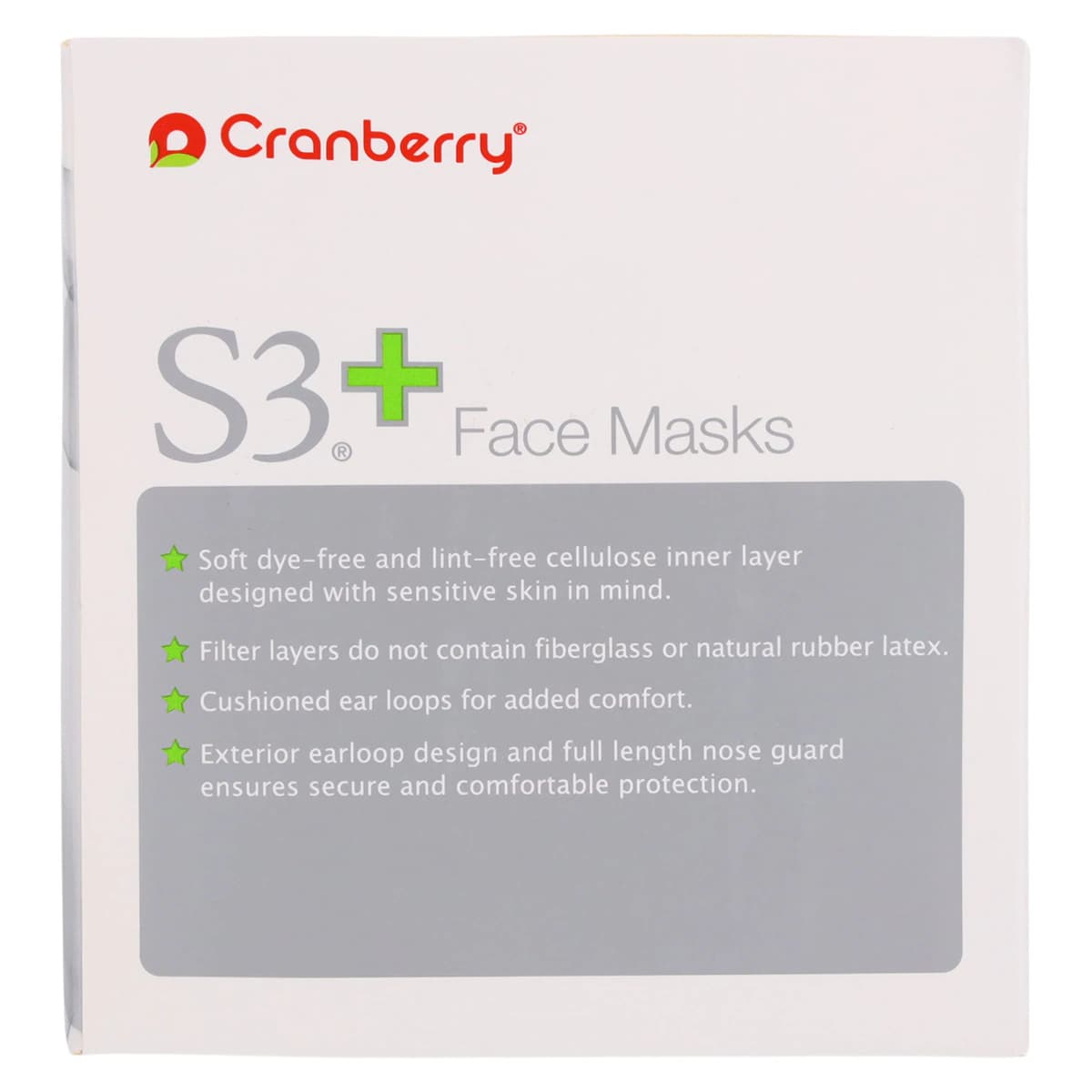 Cranberry S3+ ASTM Level 3 Earloop Procedure Face Mask, Blue, 50/Box, S3160B thumbnail 7