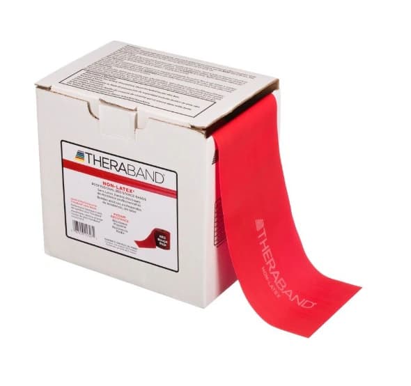 Thera-Band Resistance Band, Red, 50 Yard Roll - Band Resistance Red 50Yd - Image 1