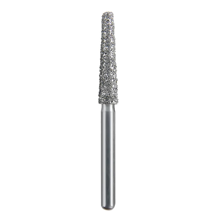Spring Health Products Super Coarse Flat End Taper Diamond Bur, FG, 848-023, 25/Pack, Z703.10SC25 - #703.10 Super Coarse Flat End Taper Spring Diamond FG 848-023 Single-Use Pack of 25 - Image 1