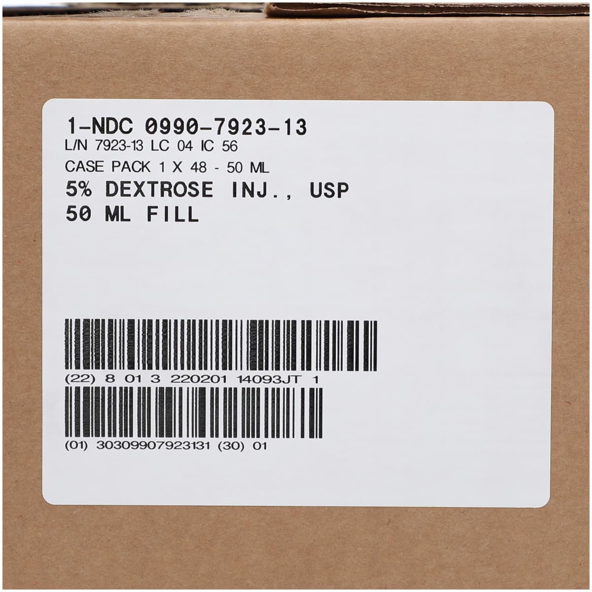 Dextrose 5% in Water Injection Solution, 50 mL Bag, DEHP-Free, 48/Case thumbnail 4