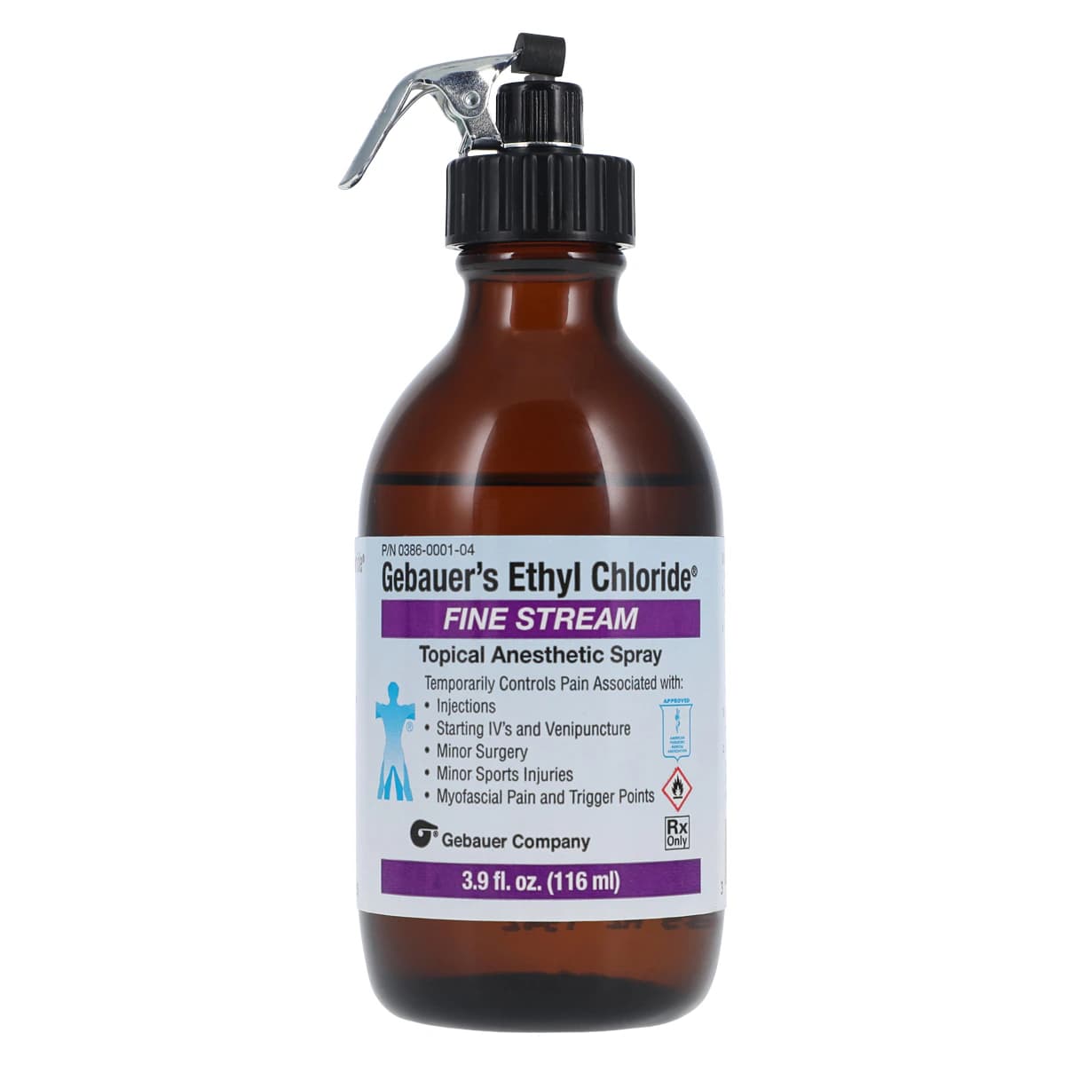 Gebauer Ethyl Chloride Topical Spray, Fine Stream, 3.9 oz Bottle thumbnail 3