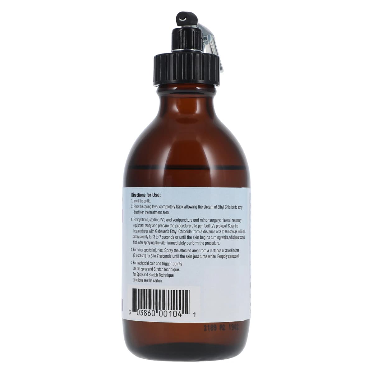 Gebauer Ethyl Chloride Topical Spray, Fine Stream, 3.9 oz Bottle thumbnail 5