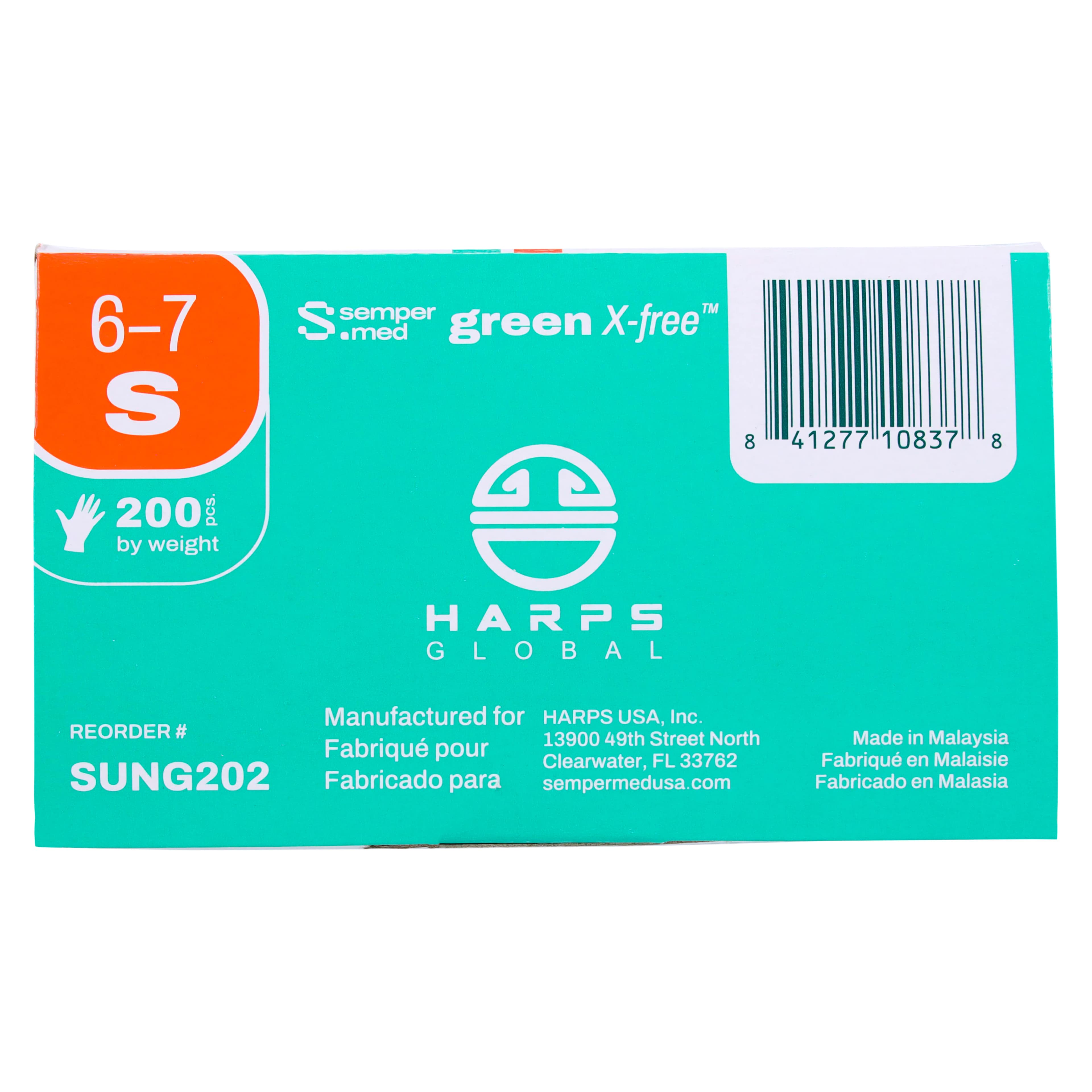SemperSure Green Nitrile Exam Gloves, Powder Free, Non-Sterile, Small, Green, 200/Box thumbnail 9