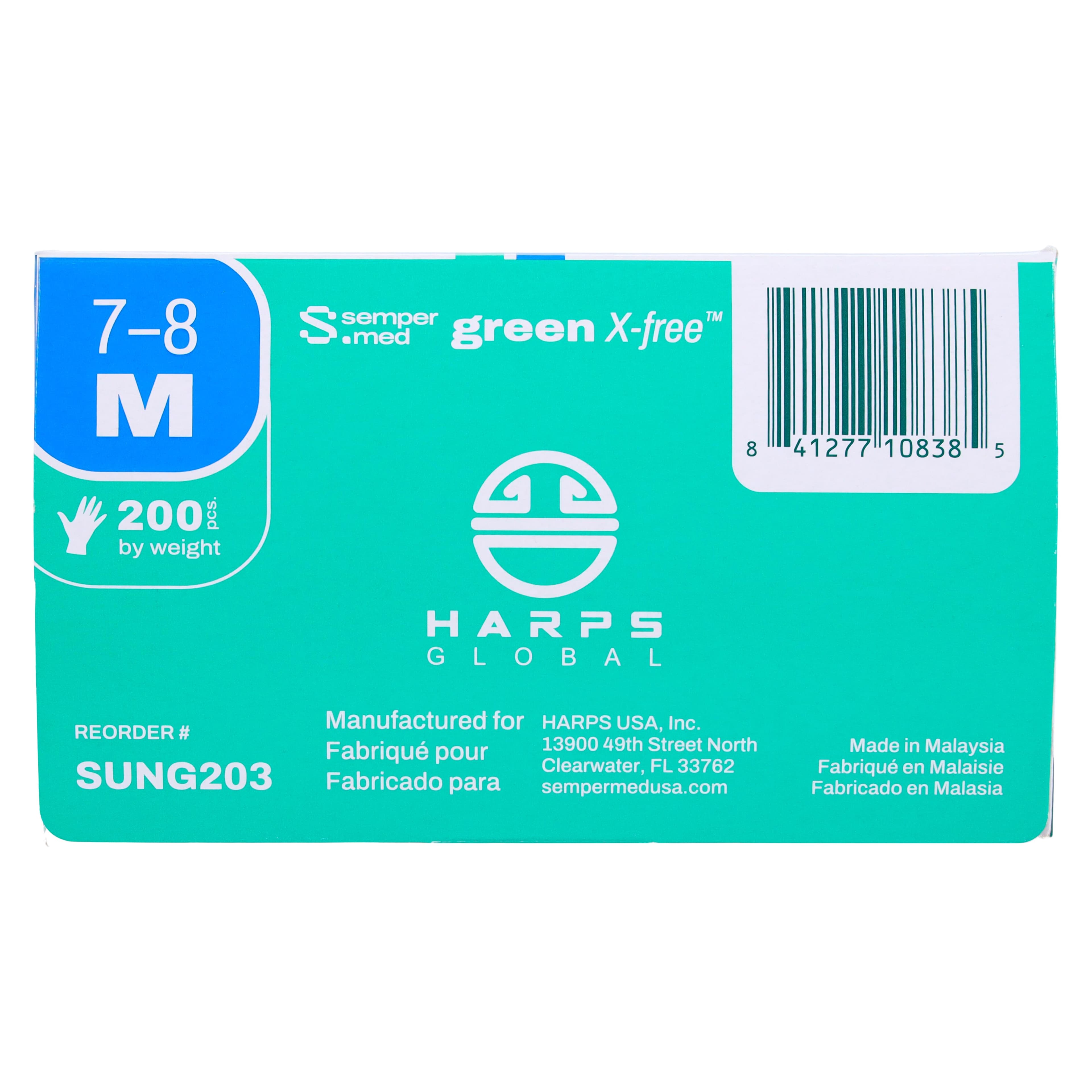 Sempermed Sempersure Green Powder Free Nitrile Exam Gloves, Medium, Textured, 200/Box, SUNG203 thumbnail 7