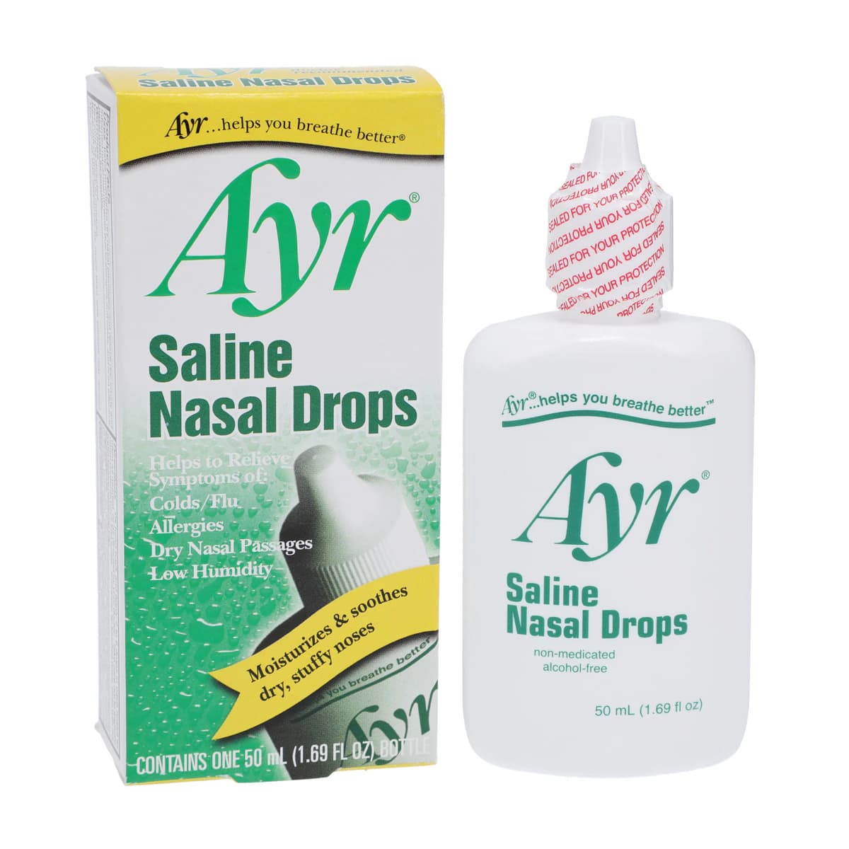 AYR Saline Nasal Drops, 50 mL/Bottle - AYR Saline Nasal Drops - Image 1