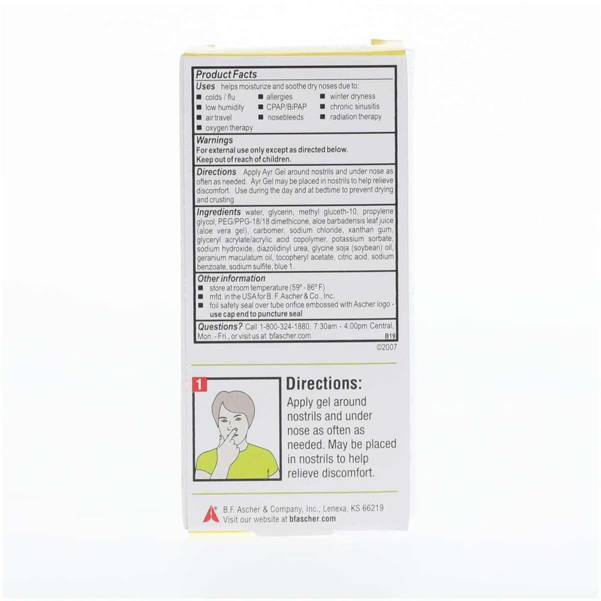 Ayr Nasal Gel with Aloe, 0.5 oz Tube thumbnail 2