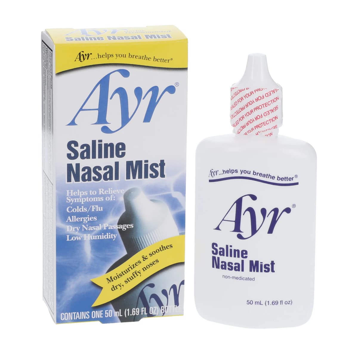 Ayr Saline Nasal Mist Spray, 50 mL/Bottle - Ayr Saline Nasal Mist - Image 1