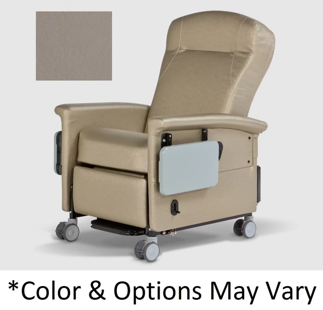 Champion Ascent II Medical Recliner, Power Moccasin Stone, Powder-Coated Steel Frame - Recliner Power Moccasin Stone - Image 1