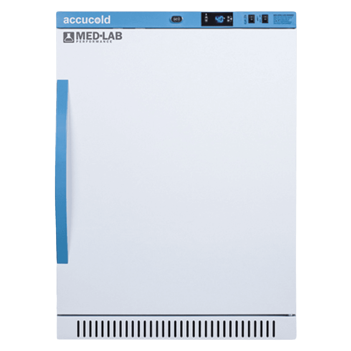 Accucold Medical/Laboratory Refrigerator, 6 Cu Ft, Solid Door, 2 to 10C, Auto Defrost - Fridge Med/Lab Removbl Drawrs - Image 1