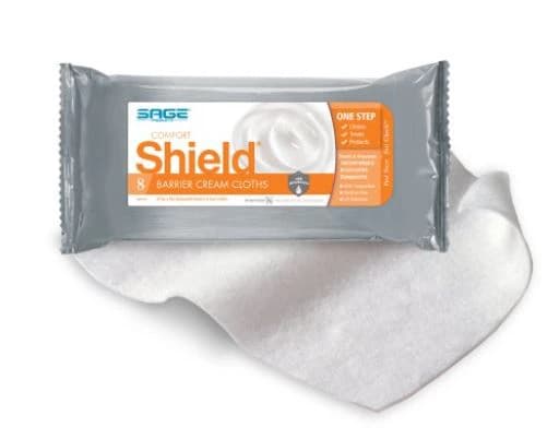 Comfort Shield Barrier Cream Washcloths, 8 x 48/Case - Comfort Shield Incontinen - Image 1