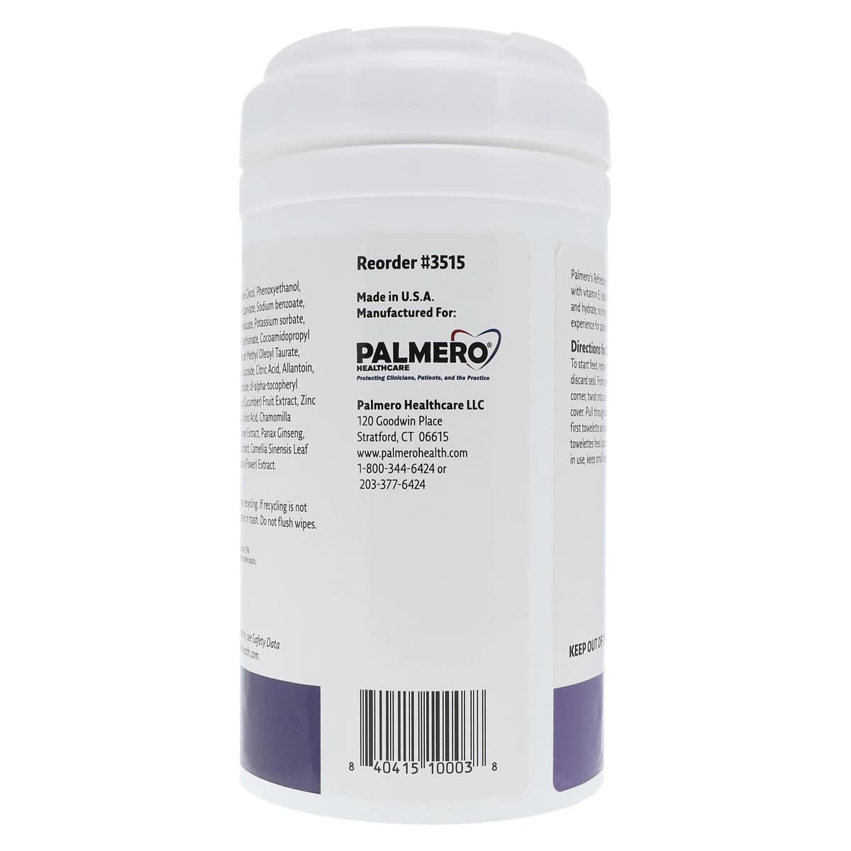 Palmero Health Care Refreshing Patient Facial Towelettes, Lavender Scent, 6 x 6-3/4 Inches, 120/Can thumbnail 3