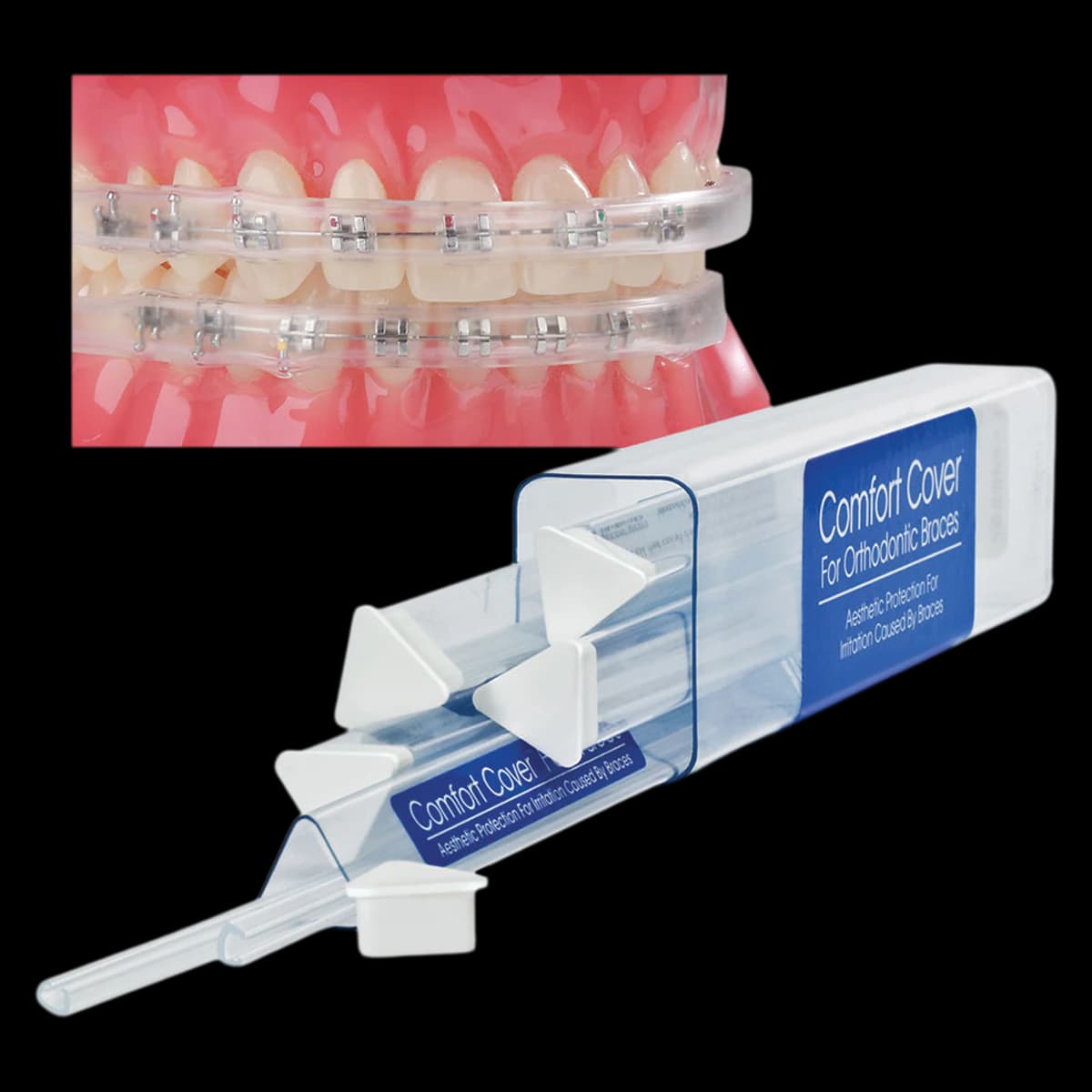 Ortho Technology Comfort Cover Protective Strips, Clear, Patient Sets, 5/Pkg, 98165 - Comfort Cover Pack - Image 1