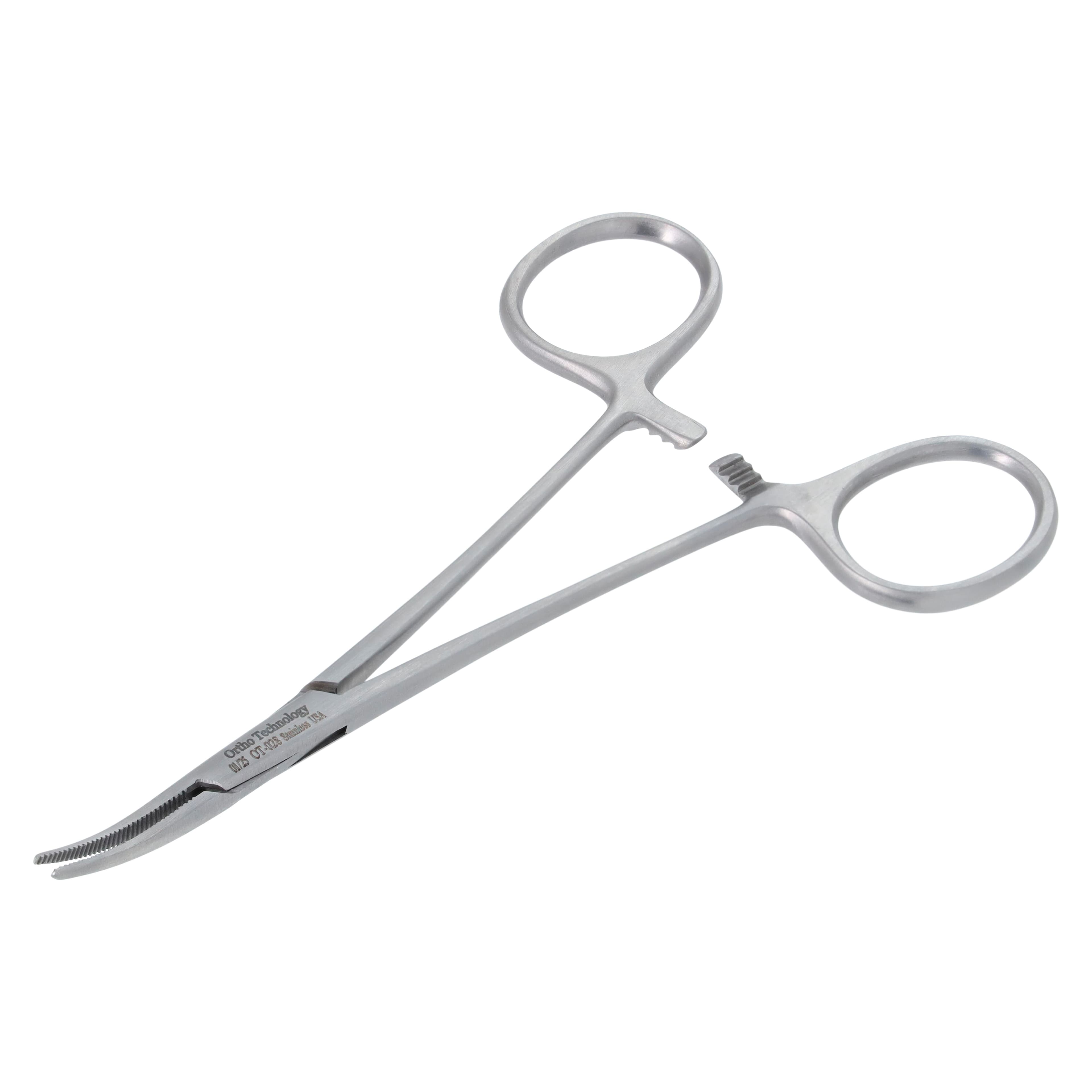 Ortho Technology Curved Mosquito Hemostat, Silver, Single End thumbnail 2
