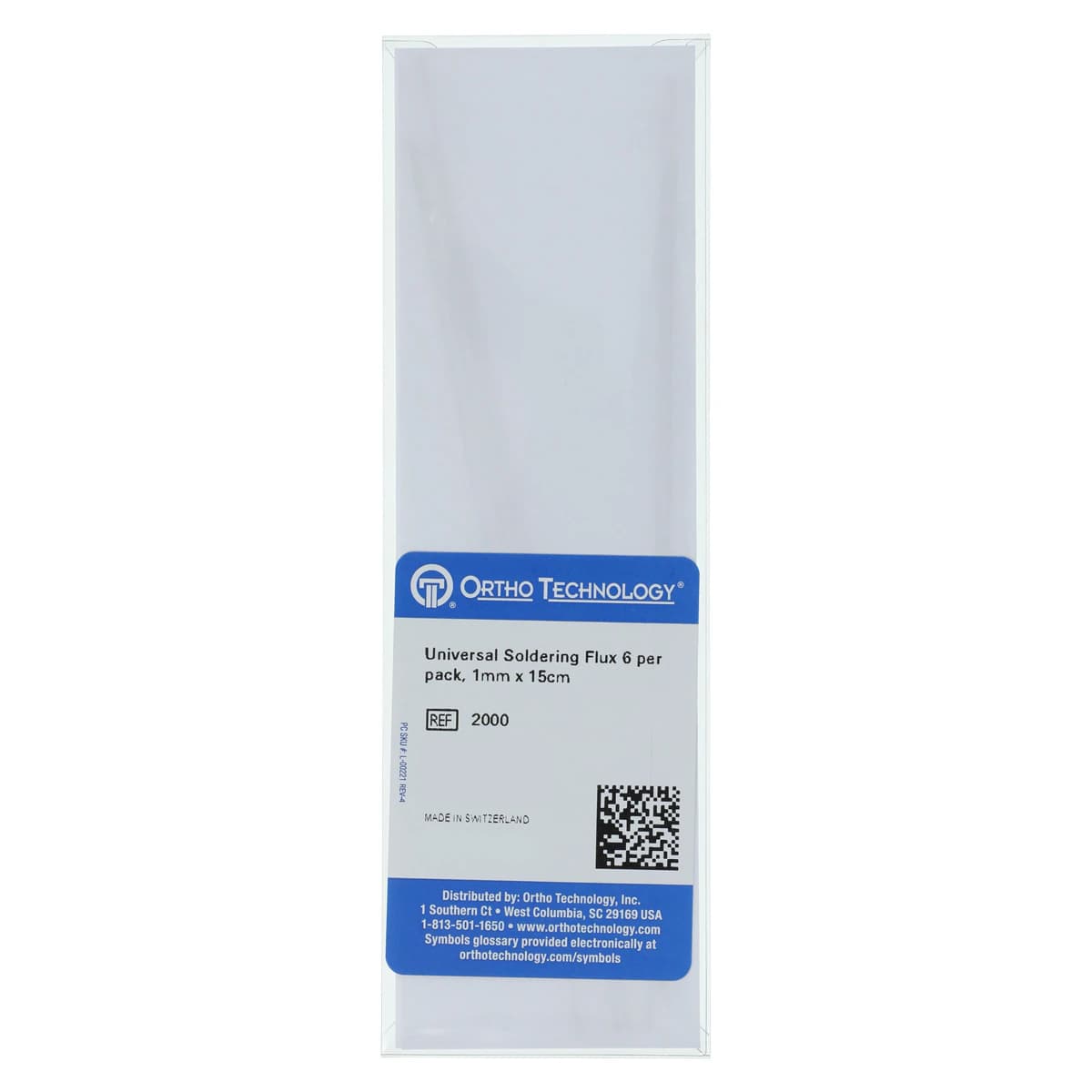 Ortho Technology Universal Soldering Flux, 1mm x 15cm, 01KT1G0X2KBJNRDM3AW87VK762 - Universal Soldering Flux - Image 1