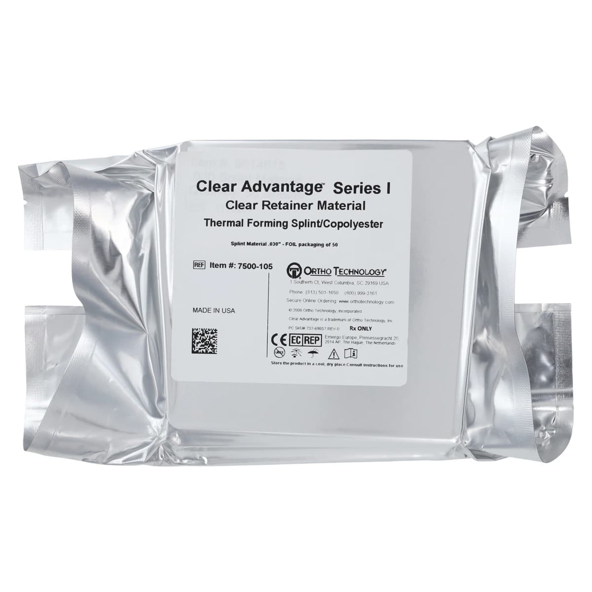 Ortho Technology Splint Material .030", 50/Package - Splint Material .030" - Image 1