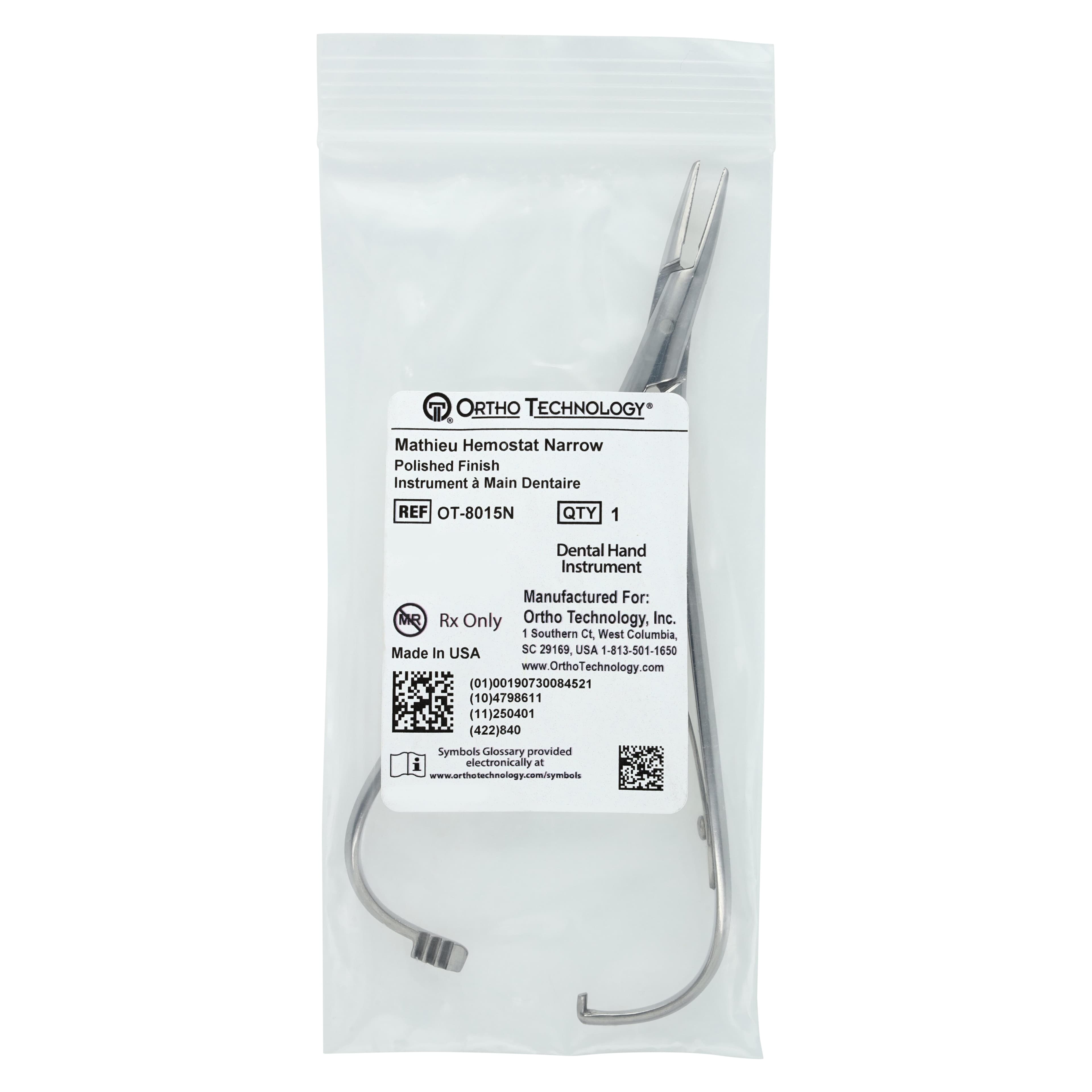 Ortho Technology Mathieu Hemostat Narrow, Standard End thumbnail 4