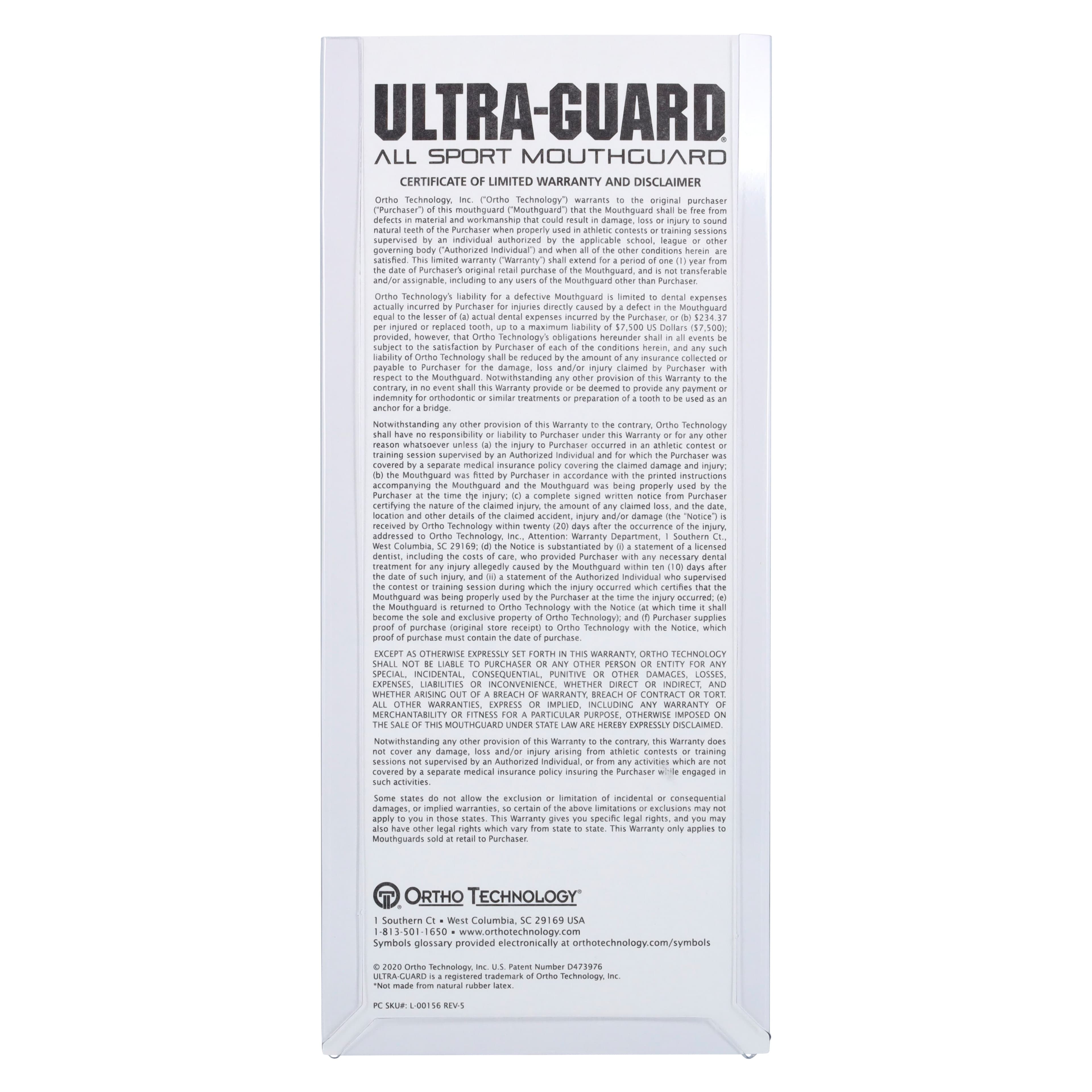 Ultra-Guard Orthodontic Mouthguard with Strap, Red, Latex-Free, 12/Box, 24001 thumbnail 3