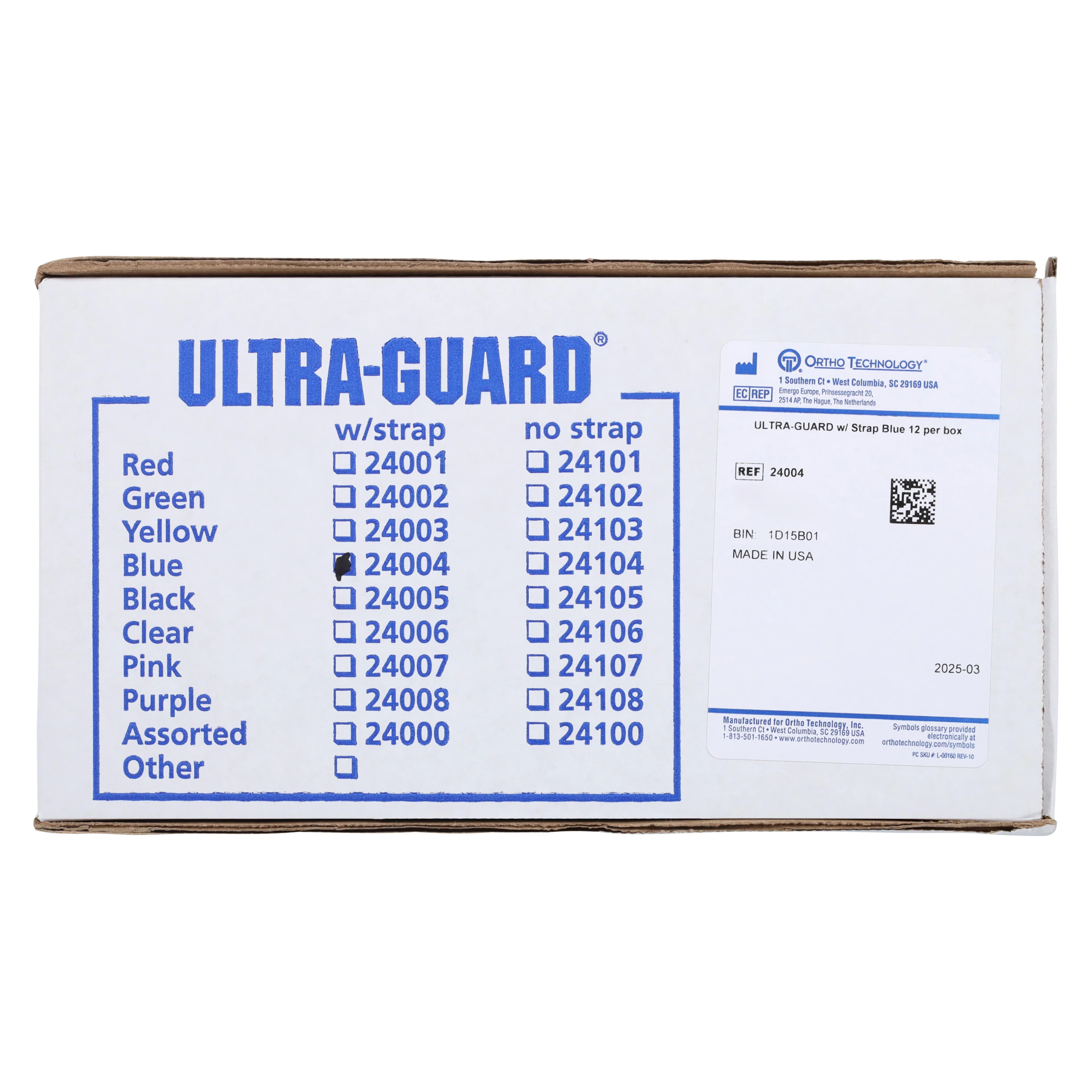 Ultra-Guard Orthodontic Mouthguard with Strap, Blue, Latex-Free, 12/Box, 24004 thumbnail 7