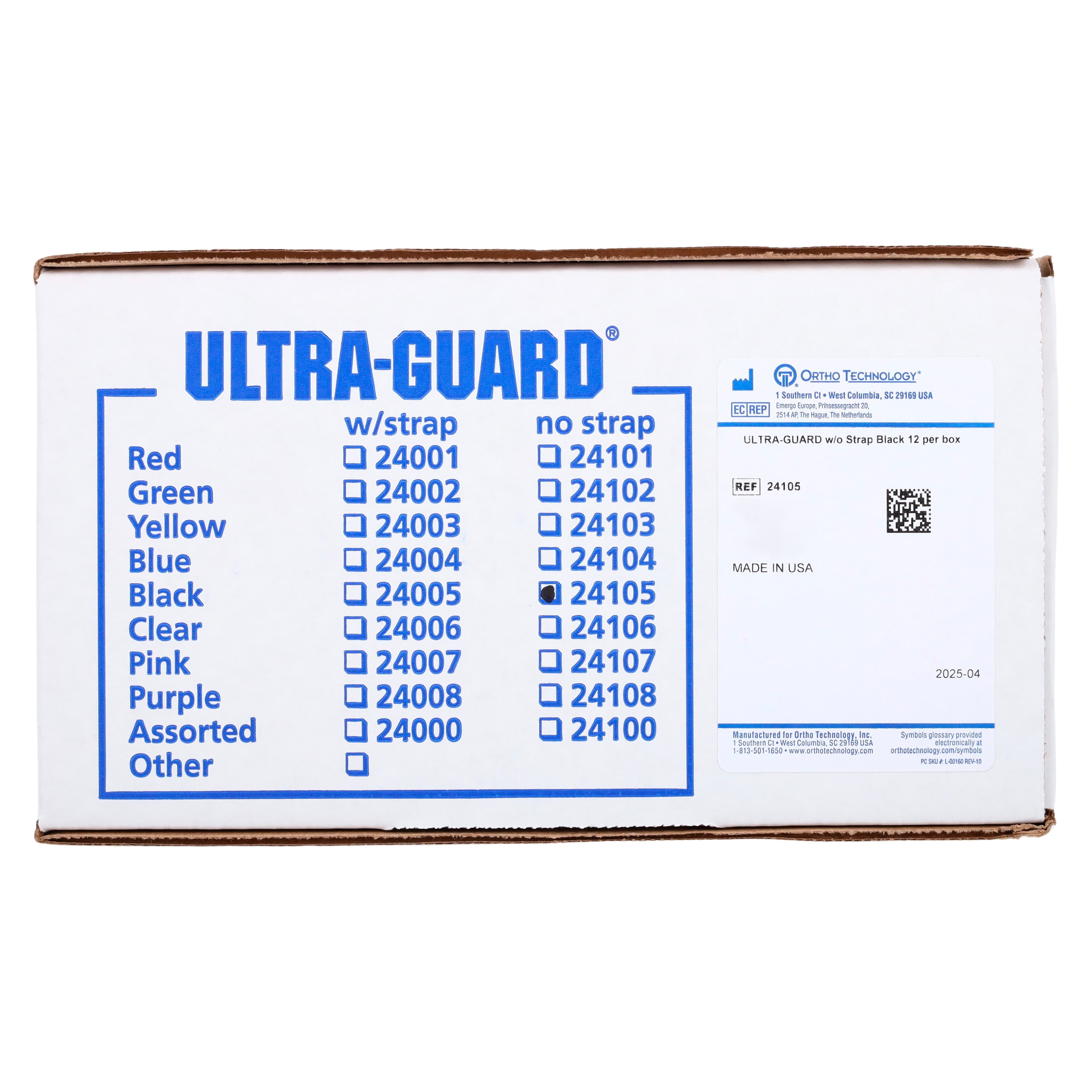 Ultra-Guard Orthodontic Mouthguard, Black, Latex-Free, Without Strap, 12/Box, 24105 thumbnail 5