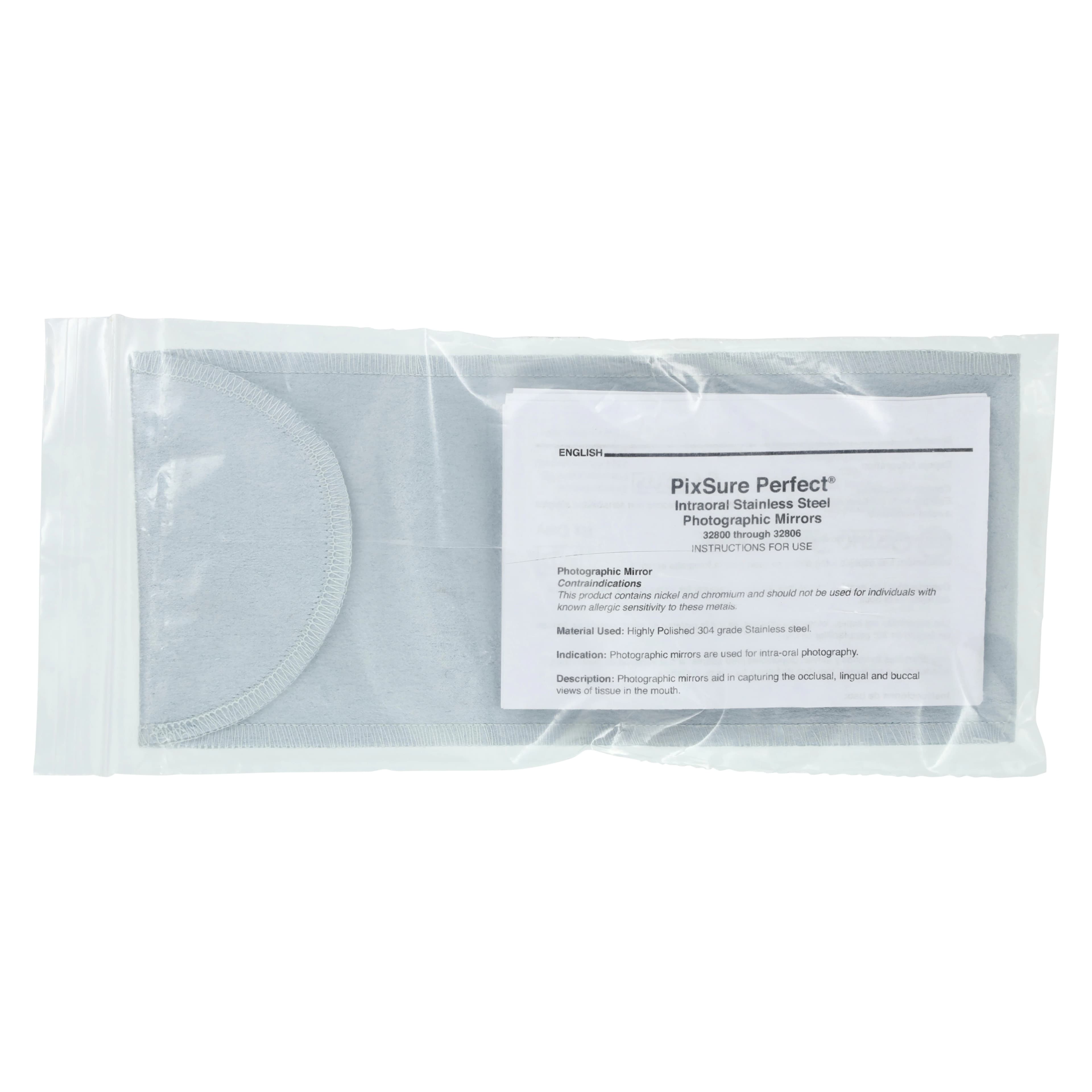 Ortho Technology Pixsure Perfect Buccal Photographic Mirror, Double-Ended, Stainless Steel, Autoclavable, 1 5/8 in x 6 11/16 in x 1 5/8 in, 32801 thumbnail 4