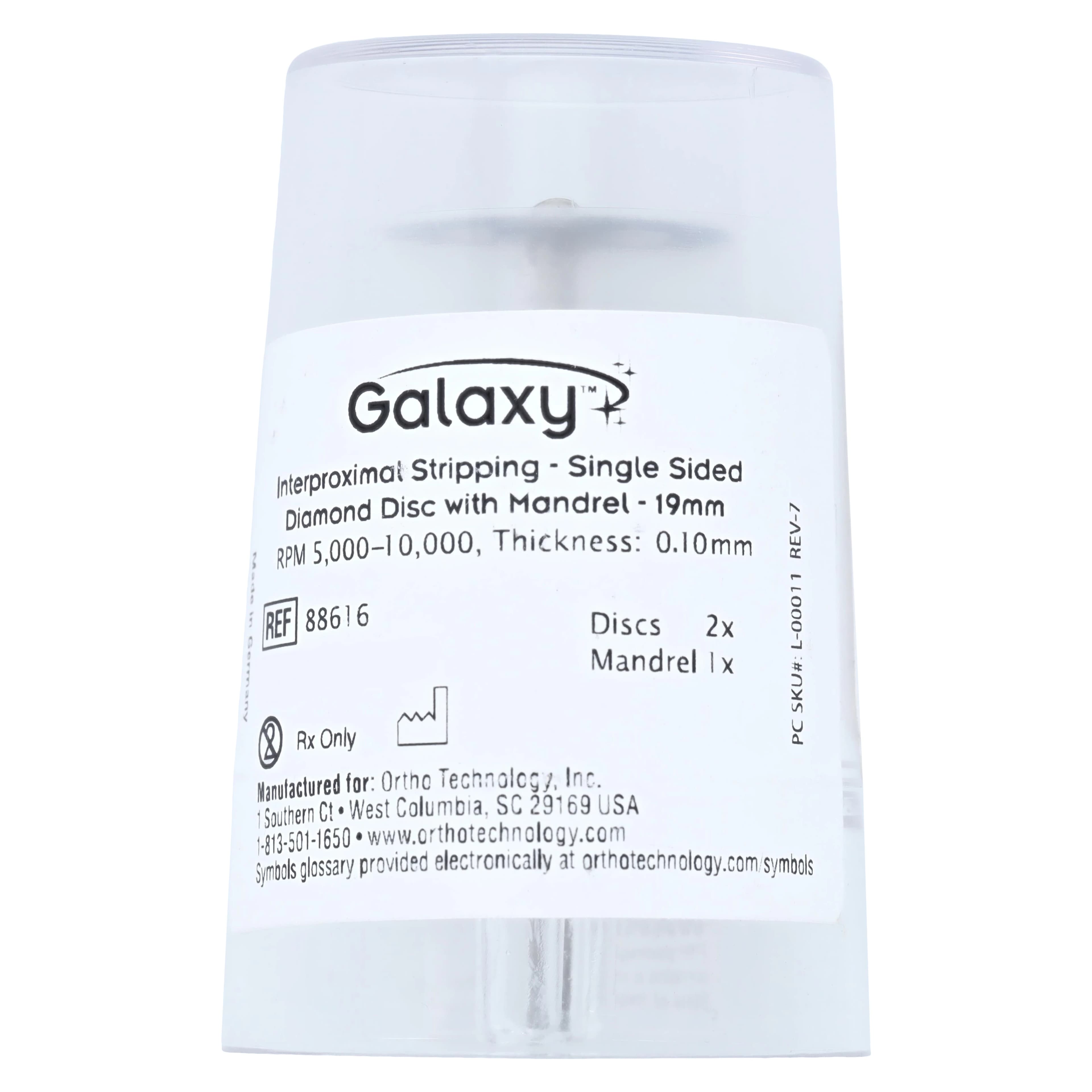 Galaxy Single-Sided Diamond Discs, 19 mm, Ortho Technology thumbnail 4