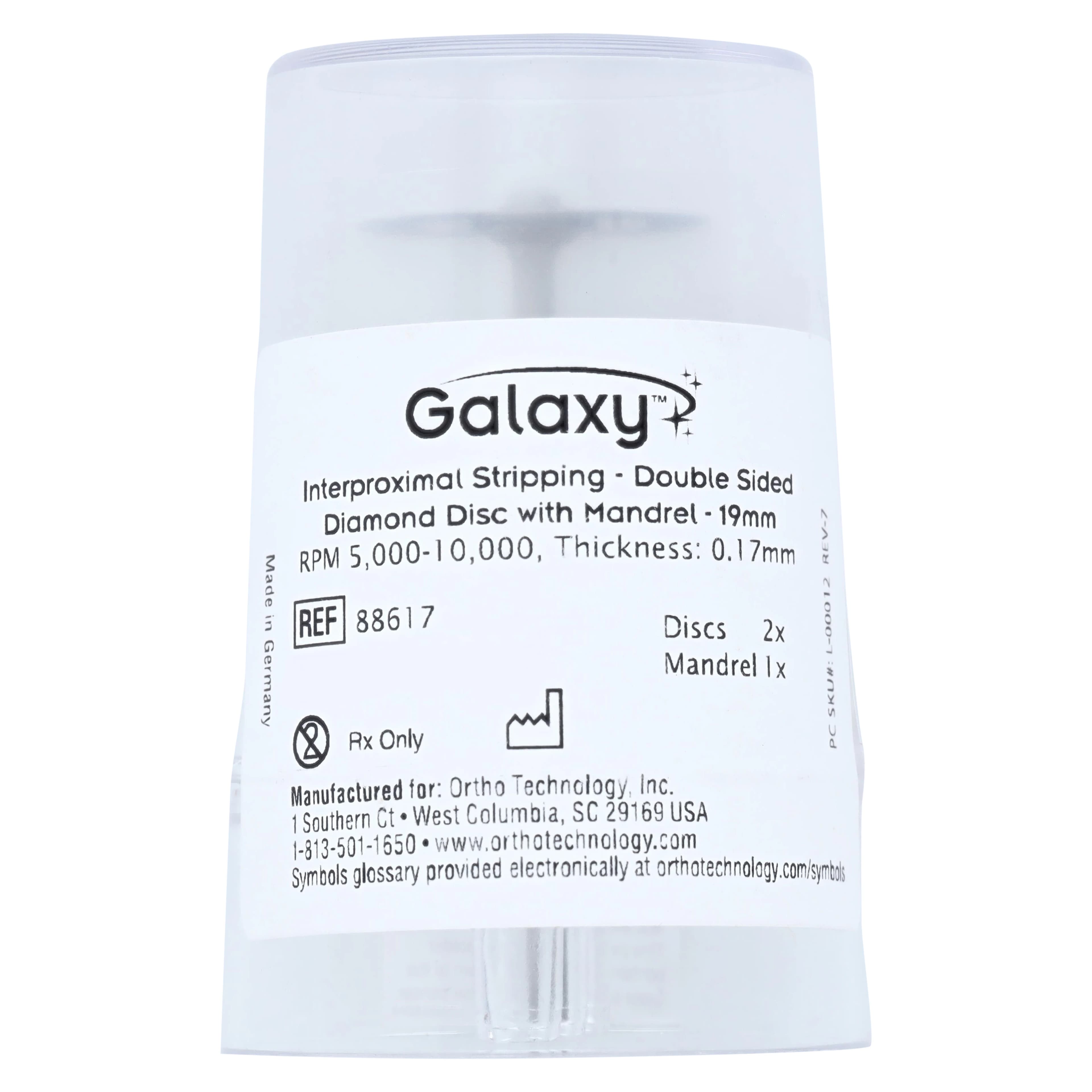 Galaxy Double-Sided Diamond Disc, 19 mm, for Low-Speed Handpiece thumbnail 4