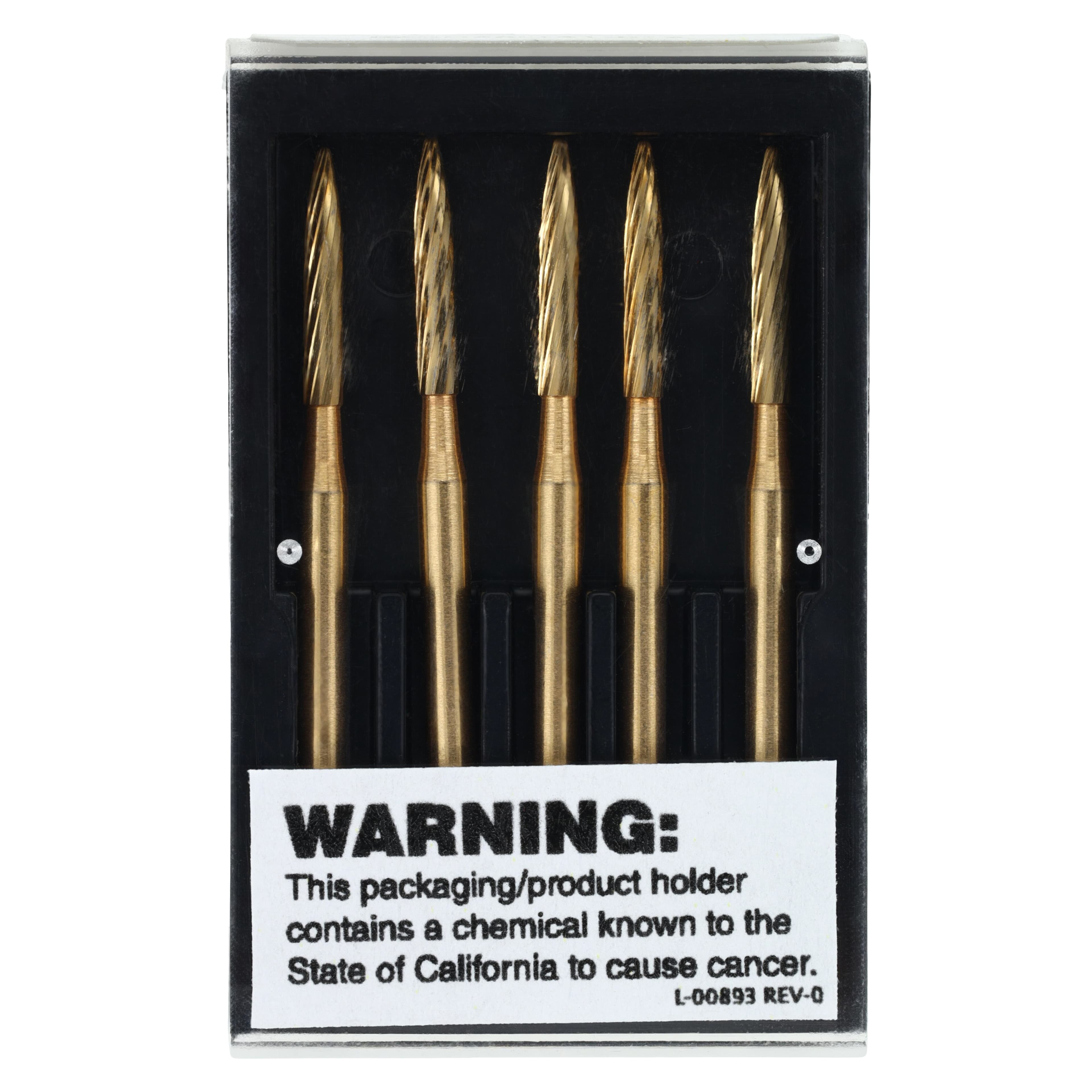 Galaxy Debonding Bur HighSpeed, Long Flame, 12 Flute, H48L-012, 5/Pack thumbnail 4