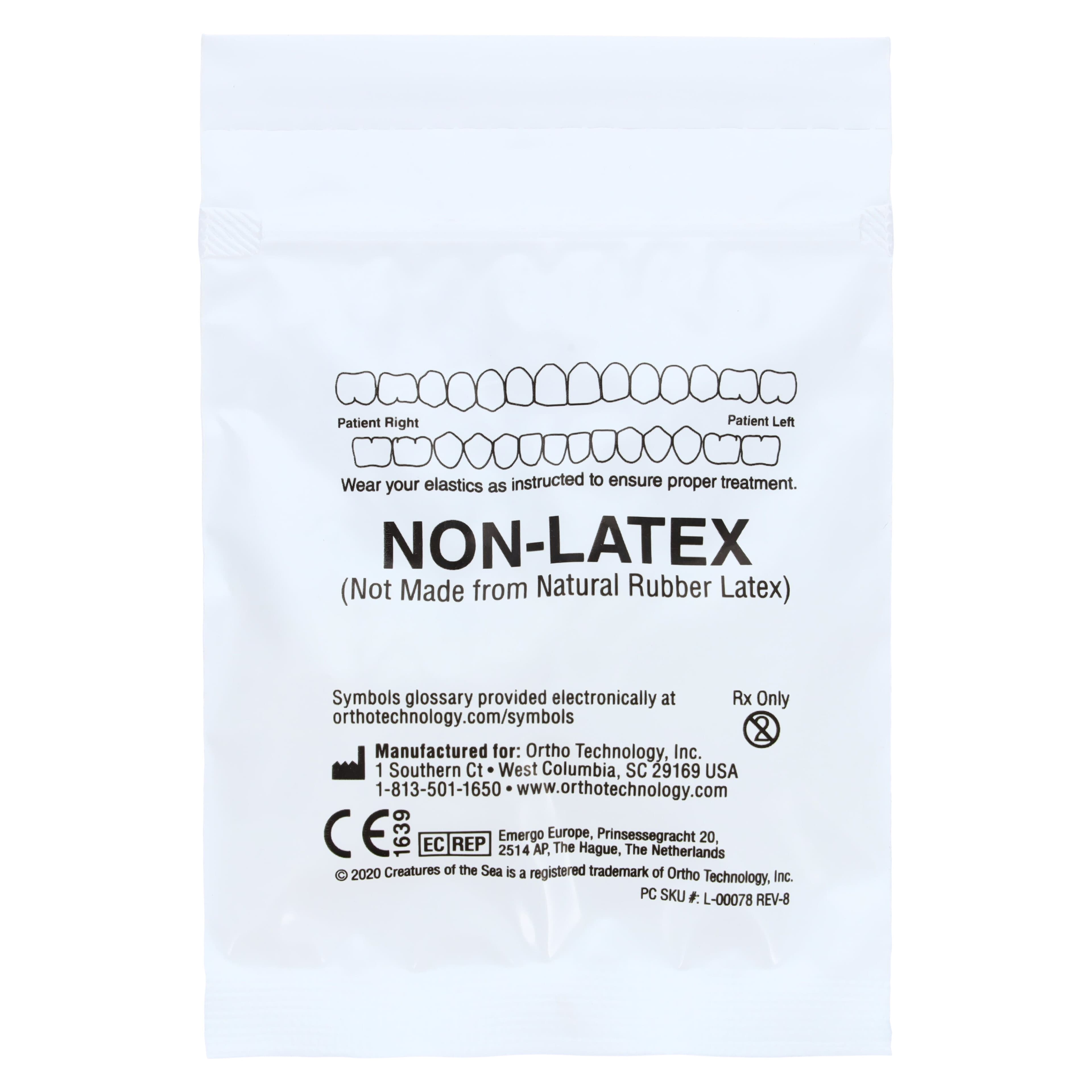 Ortho Technology Creatures of the Sea Non-Latex Elastics, Sea Lion, 1/4" Heavy, 5000/Box, 500-303LF thumbnail 5